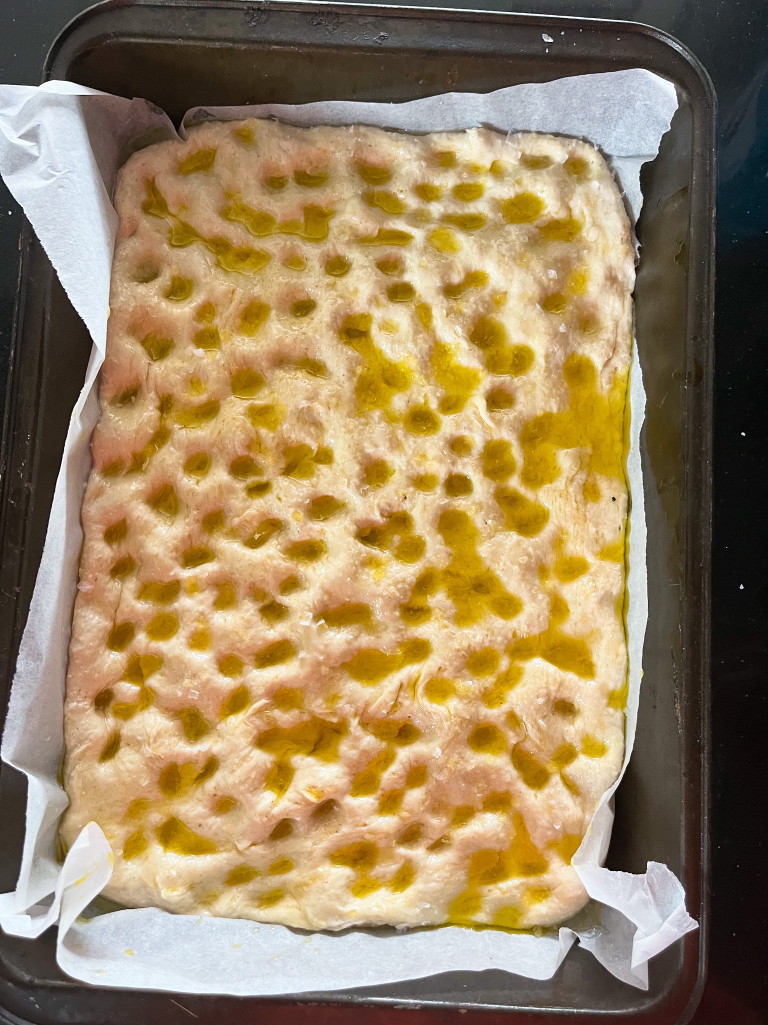 beste oppskrift på foccacia med salt