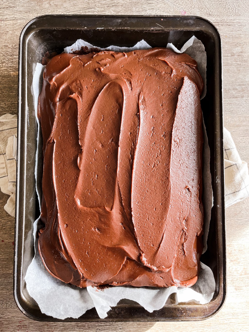 sjokoladeglasur langpanne sjokoladekake