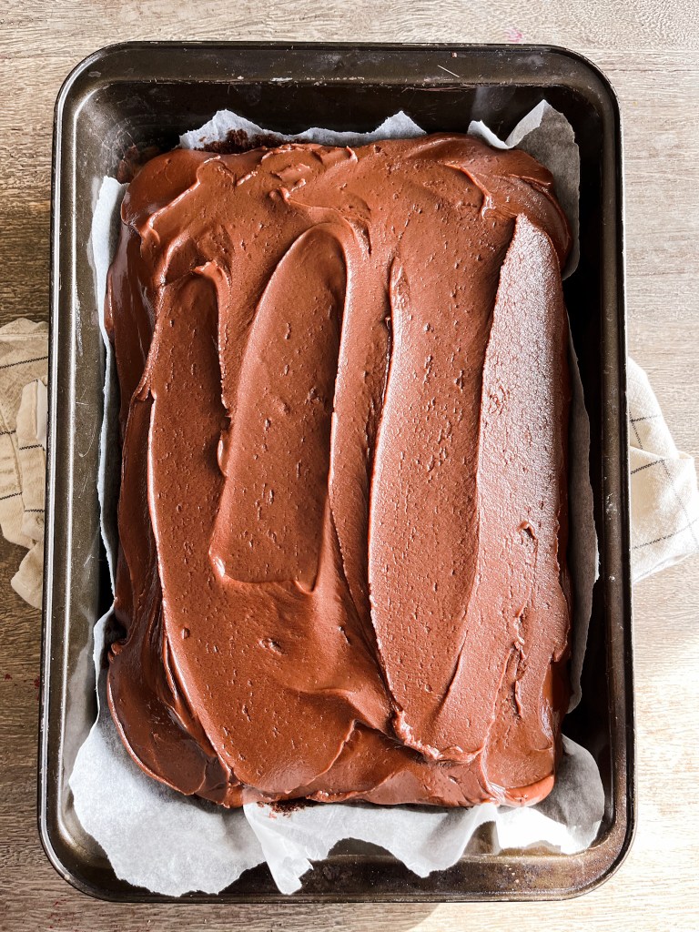 sjokoladeglasur langpanne sjokoladekake