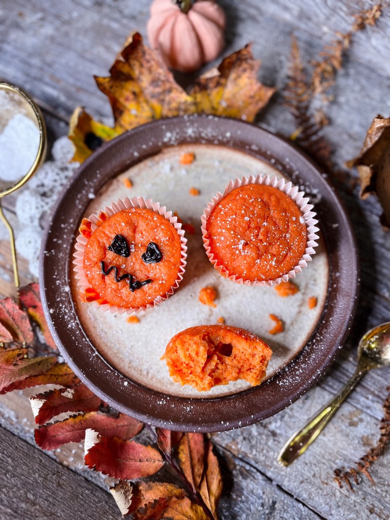 halloween muffins oppskrift med gresskar