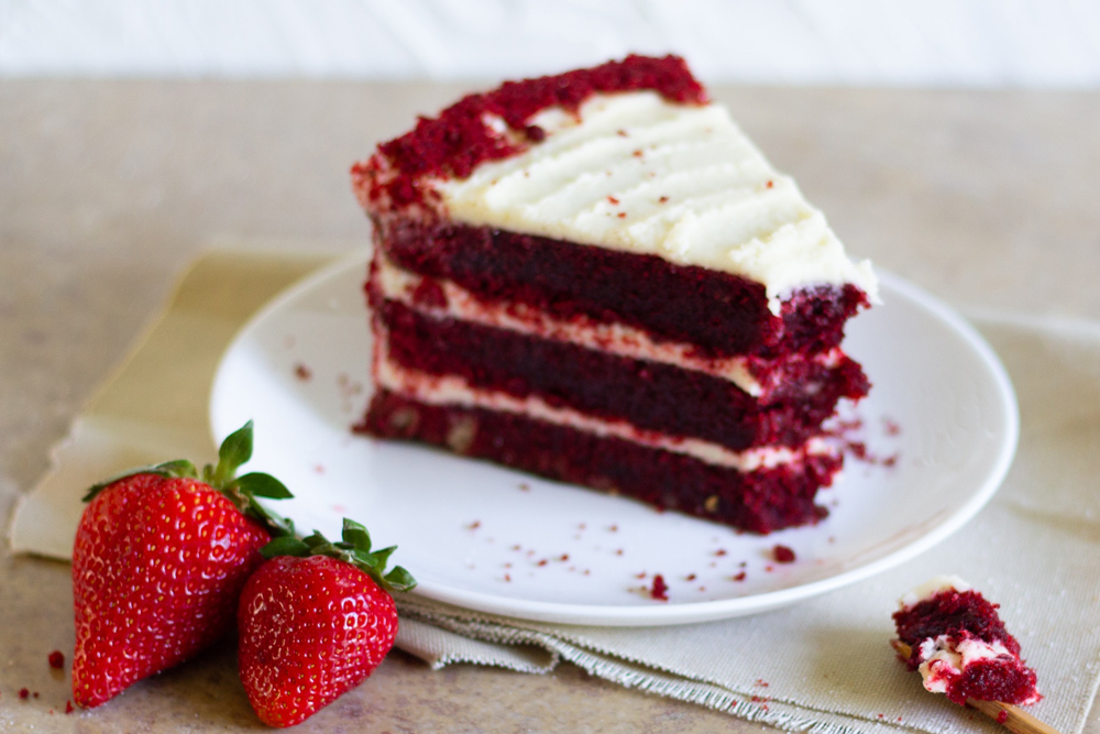 Red velvet kake rød festkake 17. mai