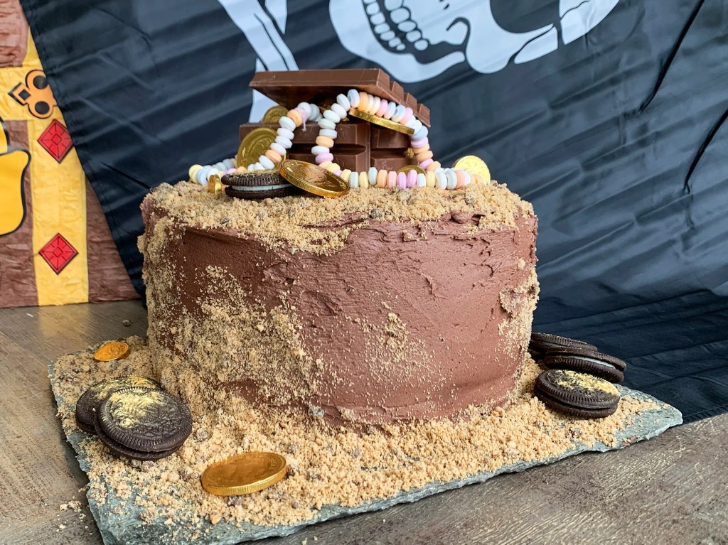 sjørøverkake piratkake oppskrift sjokolade