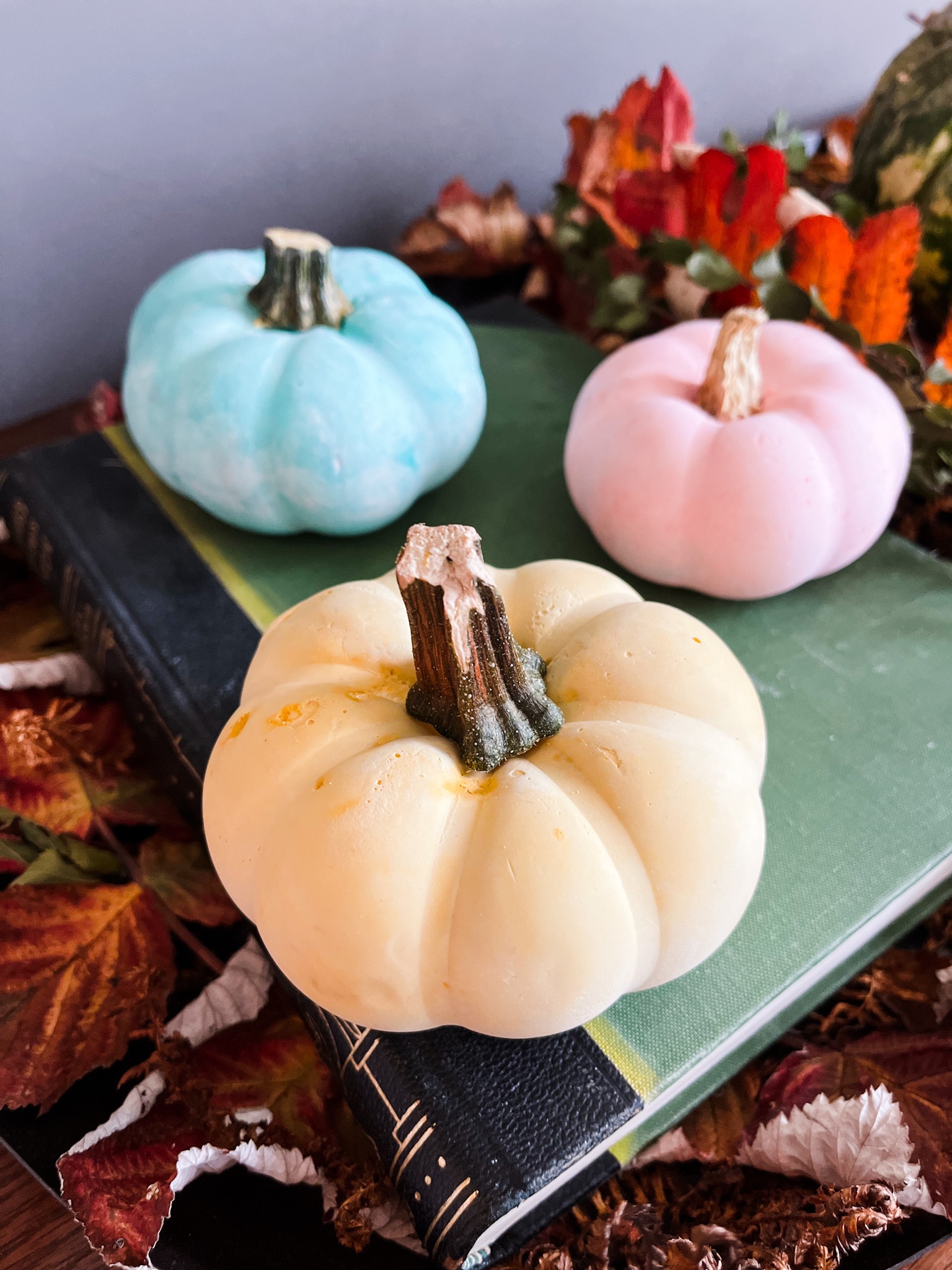 gresskar gips diy pynt halloween