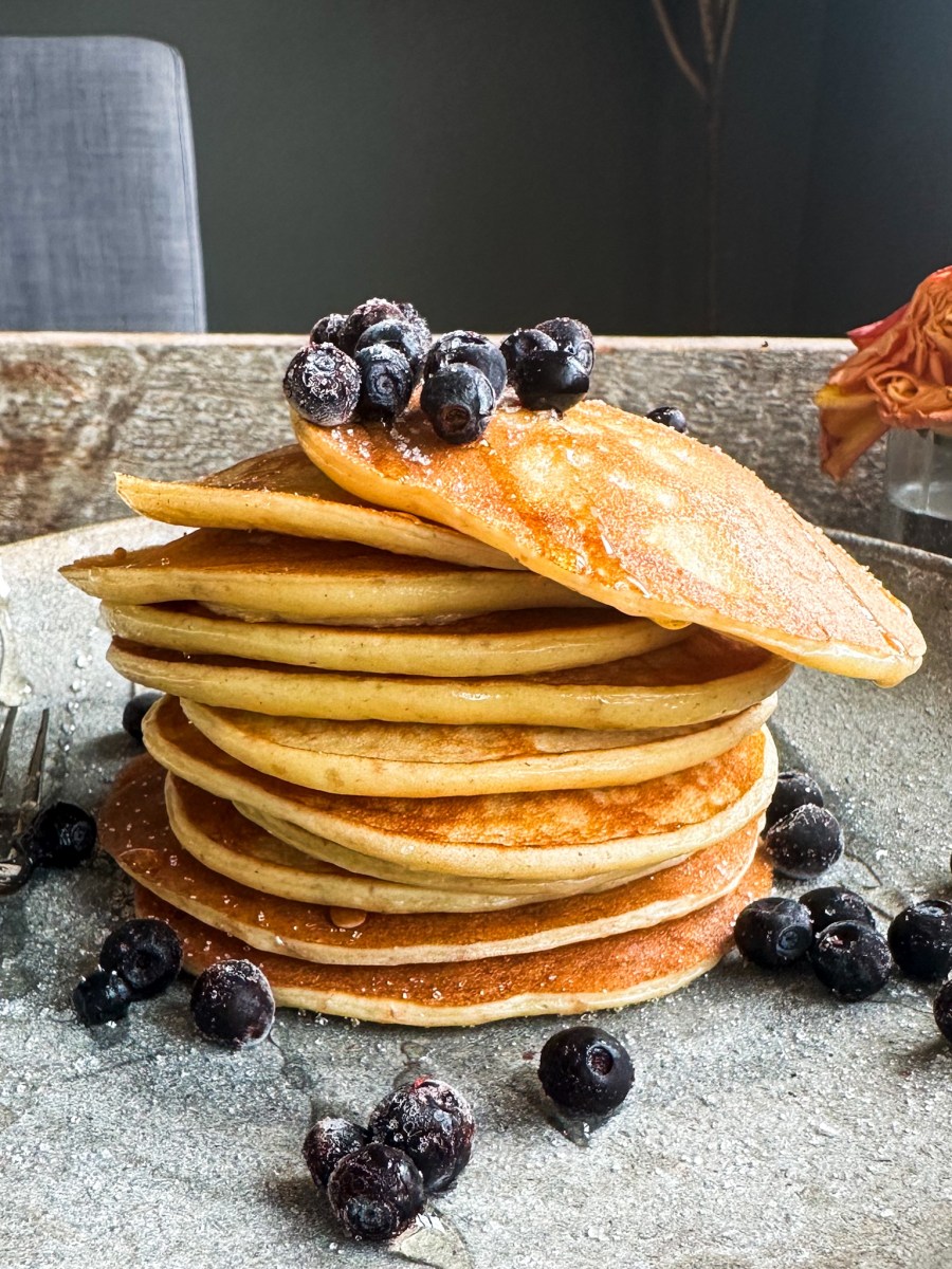 Proteinpannekaker med cottage&nbsp;cheese