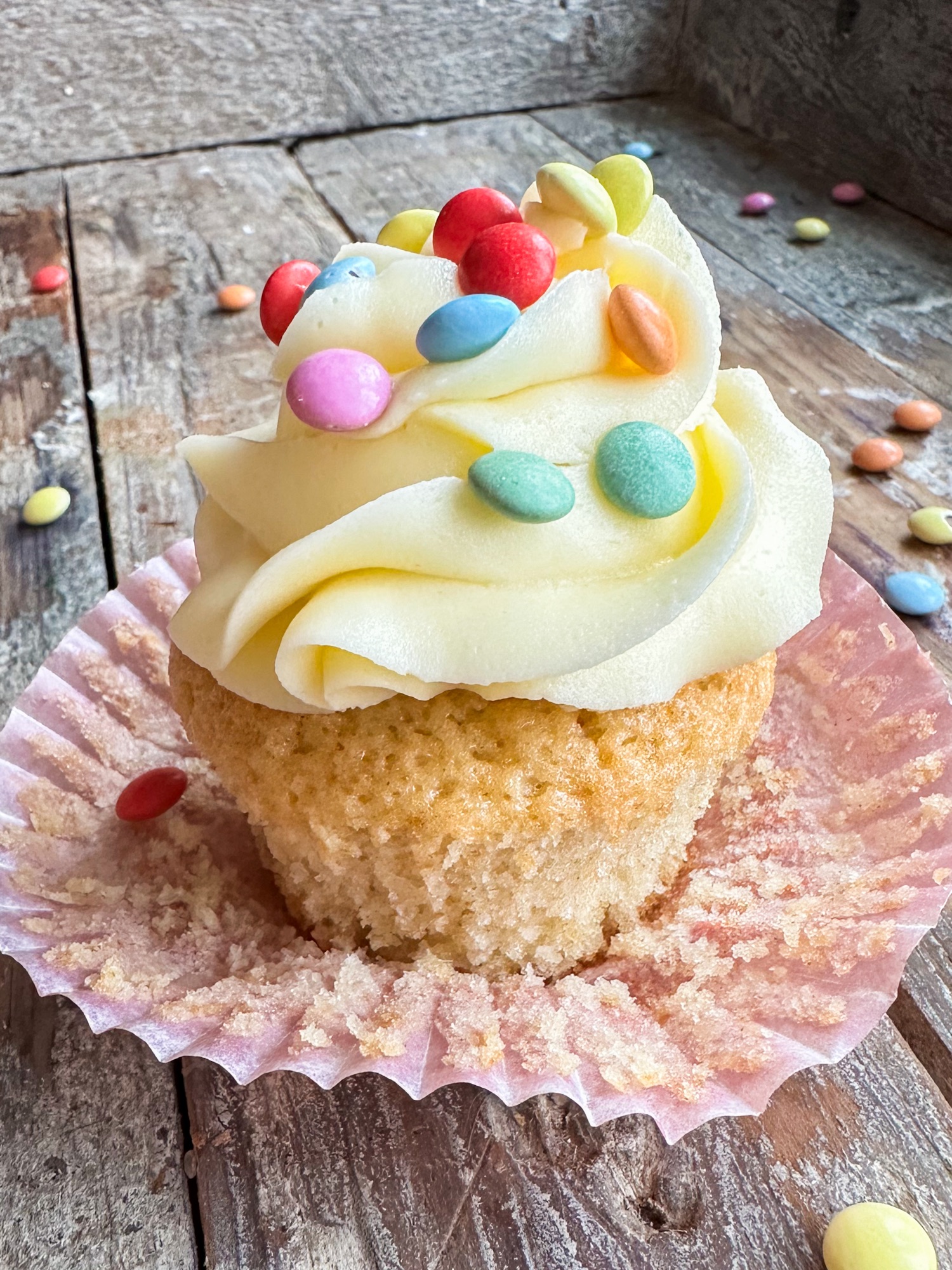 Smørkrem muffins cupcakes oppskrift enkel god, vanilje