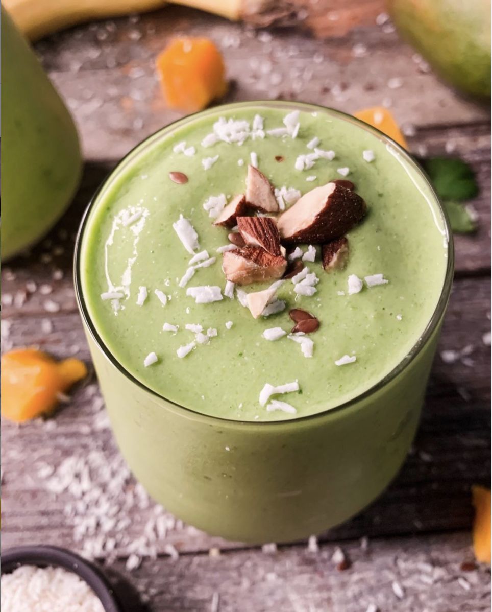 Grønn smoothie med spinat