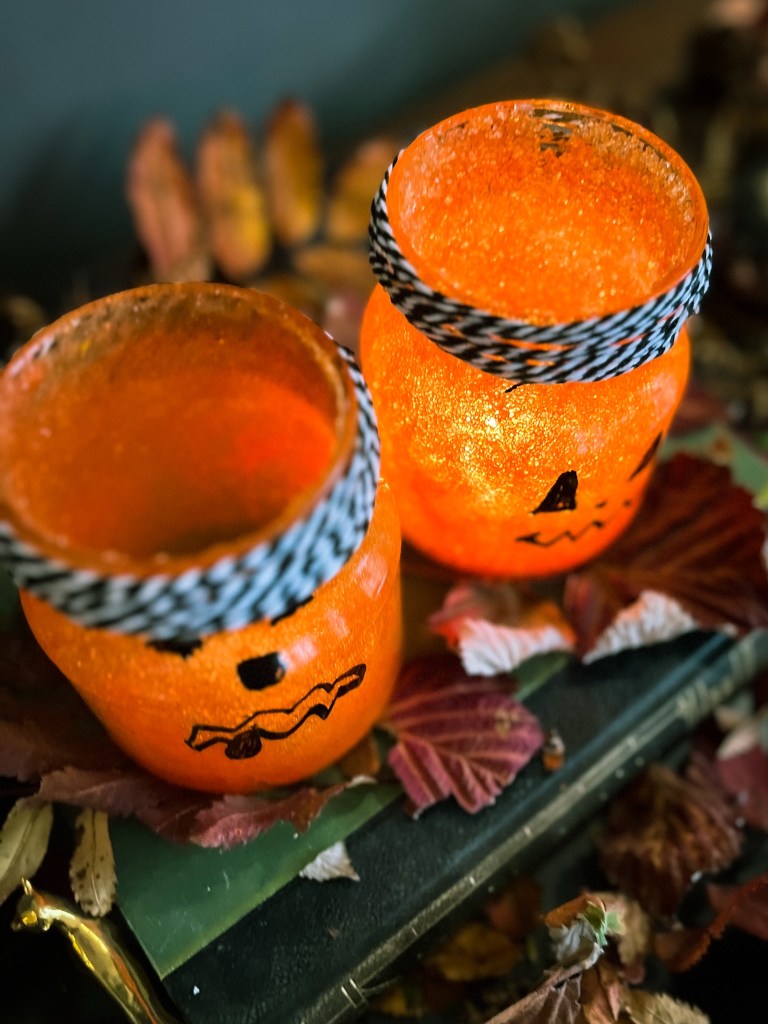 halloween lykt av syltetøyglass