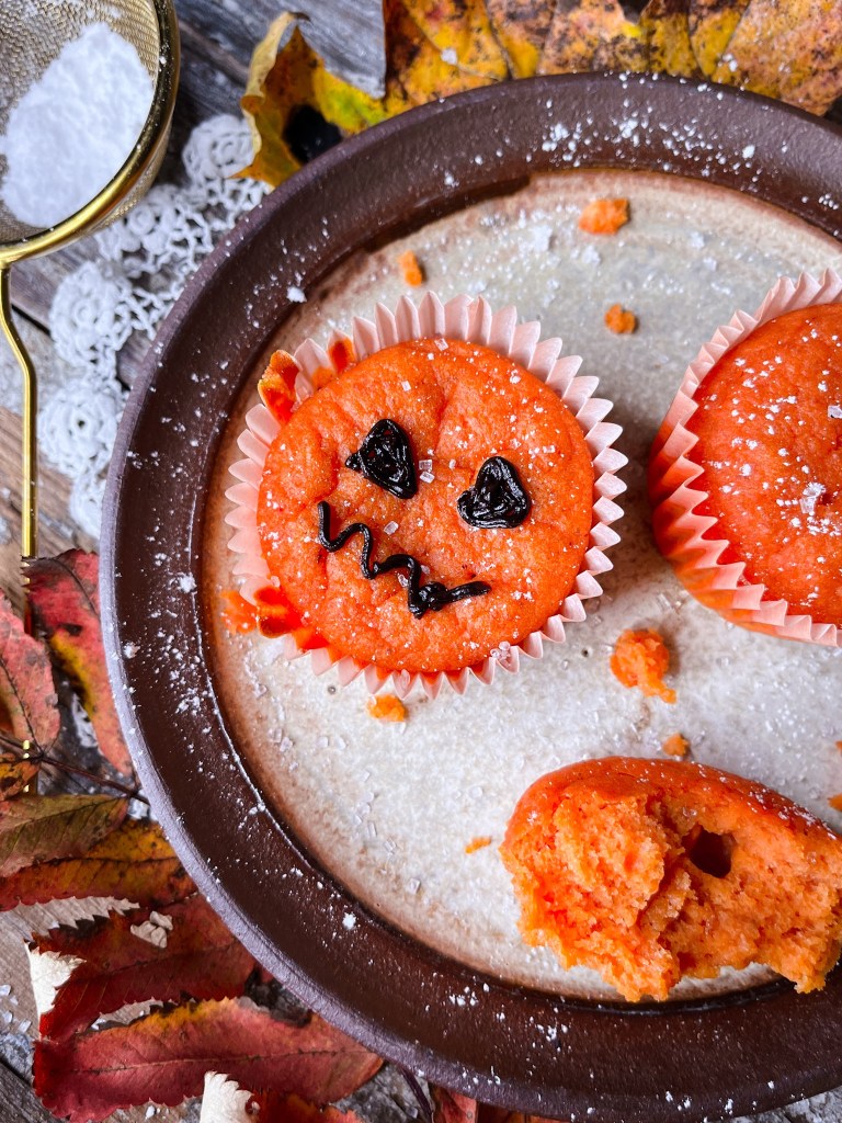 halloween muffins med gresskar
