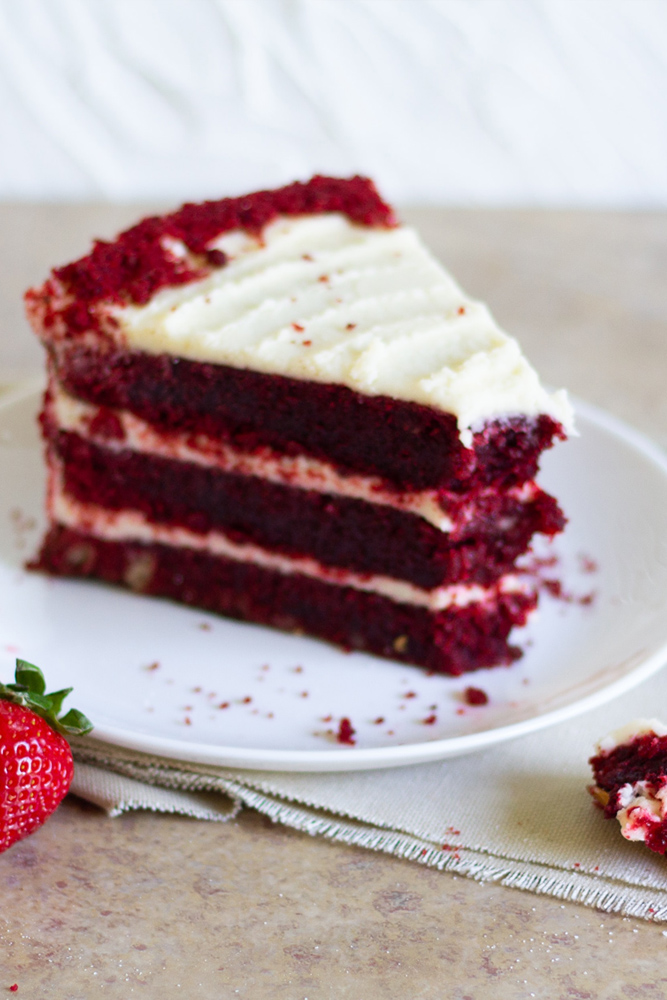 Red velvet kake rød festkake 17. mai