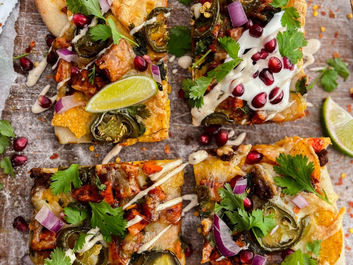 Tacopizza, rustikk vegetar