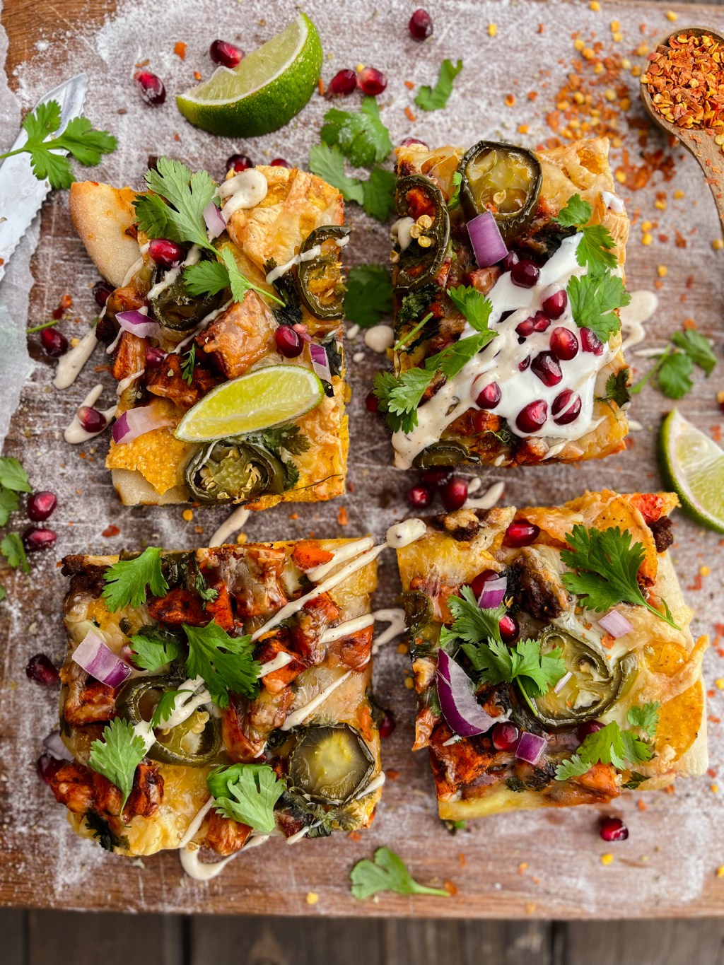 Tacopizza vegetar med søtpotet enkel oppskrift