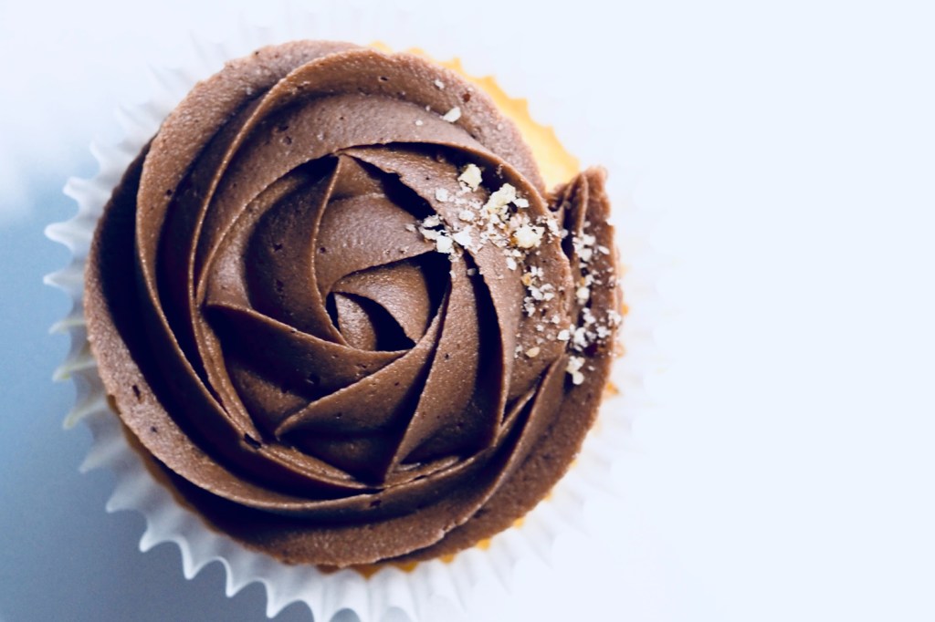 vaniljemuffins med sjokoladekrem